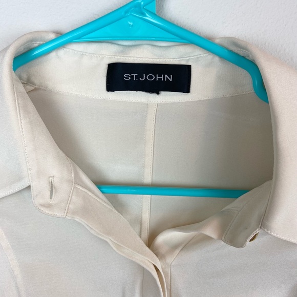 St. John Silk Button Down Shirt - Picture 6 of 6